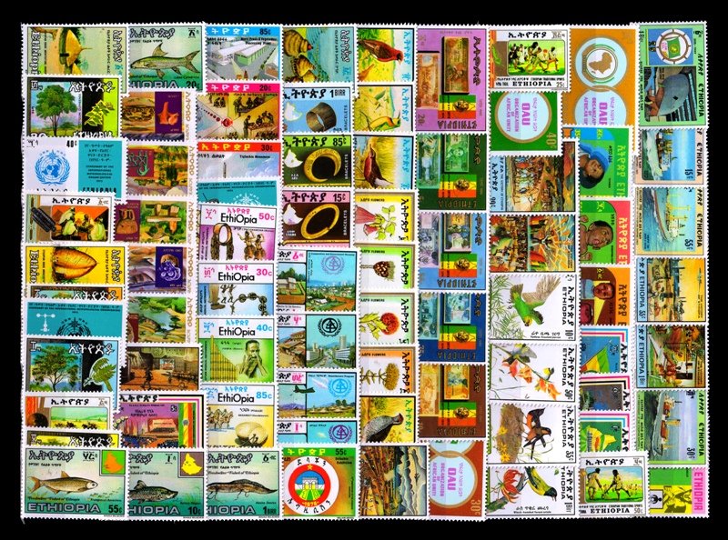 ETHIOPIA - 76 Different, All Complete Sets, MNH Stamps