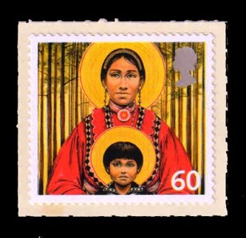 GREAT BRITAIN 2005 - Christmas, Madonna and Child Painting, Choctaw Mother and child, 1 Value, Self Adhesive MNH, S.G. 2585