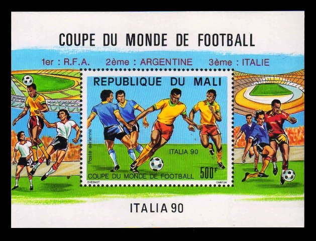 MALI 1990 - World Cup Football Championship Italy, Souvenir Sheet, MNH, S.G. MS 1159, Cat. � 5.25