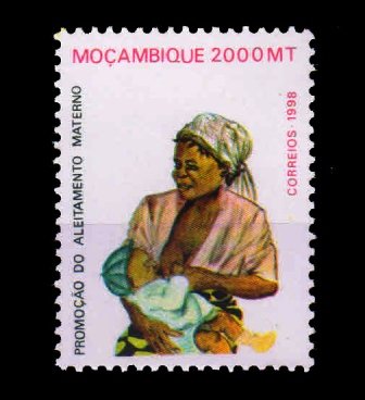 MOZAMBIQUE 1998 - Breast Feeding, Mother and Child, 1 Value Stamp MNH, S.G. 1477