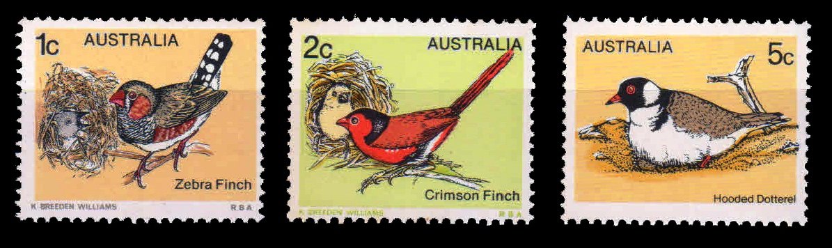 AUSTRALIA 1978 - Birds, Set of 3 Stamps, MNH, S.G. 669-671