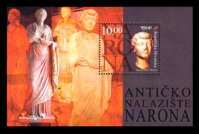 CROATIA 2005 - Roman Archeological Site, Narona, Statue, Miniature Sheet, MNH, S.G. MS 787, Cat. £ 8