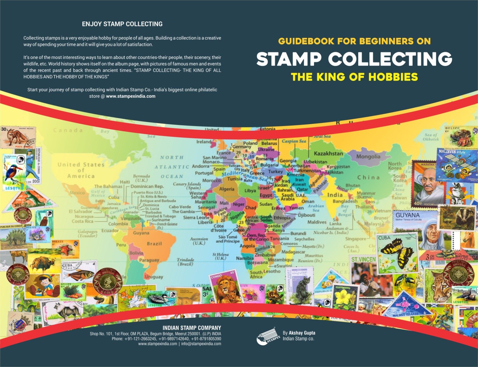 Stampex Guidebook For Beginners On Stamp Collecting - The King Of Hobbies, by Akshay Gupta, 32 Pages, 2023 Edition
