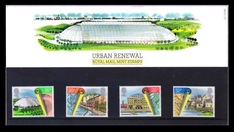 GREAT BRITAIN 1984 - Urban Renewal, Set of 4 Stamps, MNH, Presentation Pack