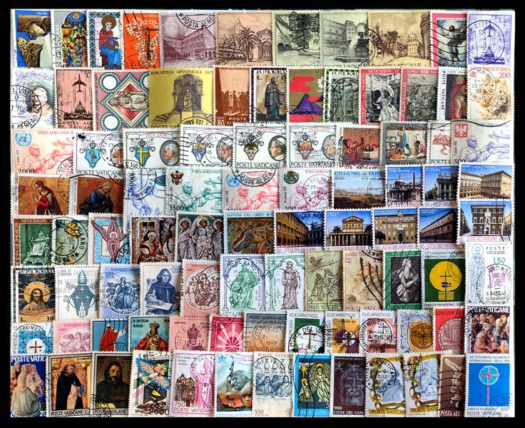 VATICAN CITY - 500 All Different Used Stamps, Large Only