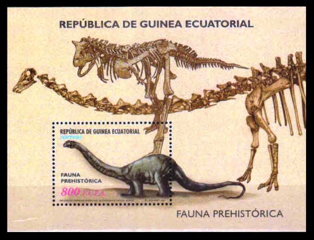 EQUATORIAL GUINEA 2001 - Dinosaur, Pre-Historic Animal, Miniature Sheet, MNH, Scott No. 245