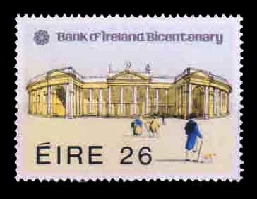 IRELAND 1983 - Bank of Ireland Building, 1 Value Stamp, MNH, S.G. 553