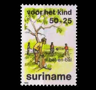 SURINAM 1984 - Cricket, 1 Value Stamp, MNH, S.G. 1211