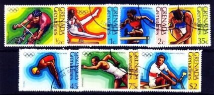 Grenadines of Grenada 1976, Olympic Games, Montreal,S.G. 191-197, set of 7, Used