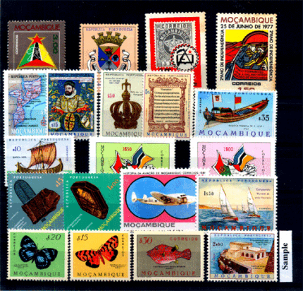 MOZAMBIQUE 20 Different Mint Only, Large
