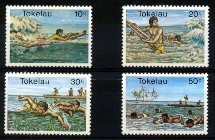1980, Water Sports, SG No.73-76, Set of 4