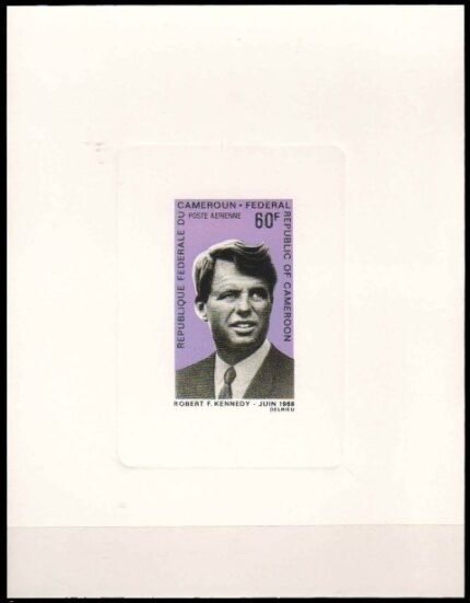 CAMEROUN 1968-Robert F. Kennedy, Imperf Deluxe Sheet, MNH, Apostles of Peace, S.G. 515