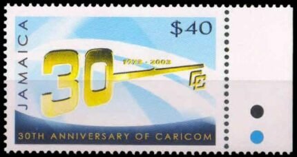 JAMICA 2003-30th Anniversary of CARICOM, '30' as Key, 1 Value, MNH, S.G. 1027