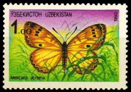 UZBEKISTAN 1992-Butterfly, Nature Protection, 1 Value, MNH, S.G. 2