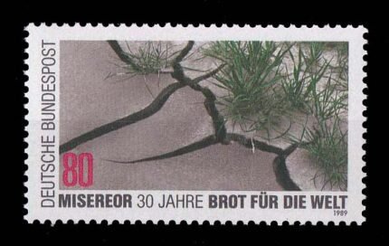 Germany 1989, Grass Growing From Dry Cracked Earth, World Relief Org., 1 Value, MNH, S.G.2263