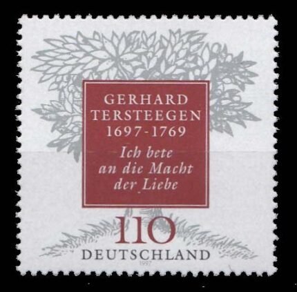 Germany 1997, Tree and Title Hymn, Gerhard Tersteegen, Religious Reformer, 1 Value, MNH, S.G. 2823