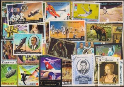 AJMAN STATE-100 All Different Large Thematic Stamps