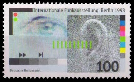 Germany 1993, Digitalised Eye & Ear, Internation Radio Exhibition, Berlin, 1 Value, MNH, S.G. 2535