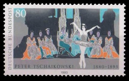 Germany 1993, Swan Lake, Pyotr Tchaikovsky, Composer, 1 Value, MNH, S.G. 2541