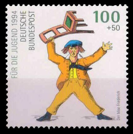 Germany 1994, Naughty Friederich, Youth Welfare, Heinrich Hoffman(Writer), 1 Value, MNH S.G. 2570