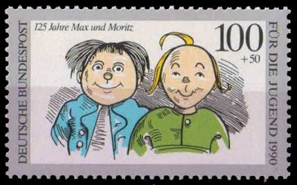 Germany 1990, Max and Mortiz, Characters From Books, Youth Welfare, 1 Value, MNH, S.G. 2309
