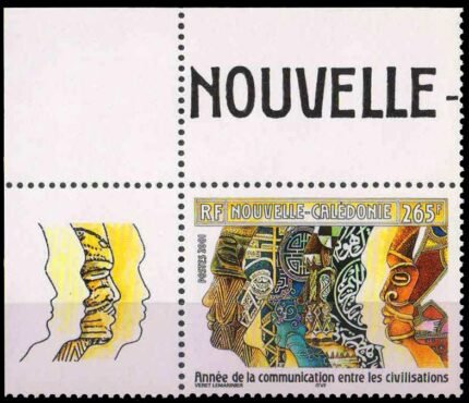 New Caledonia 2001, Year Of Communication, Profiles, 1 Value,MNH, S.G. 1237
