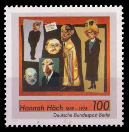 GERMANY BERLIN 1989-Journalists, Painting, 1 Value, MNH, S.G. B 834