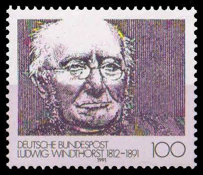 GERMANY 1991-Windthorst, Politician, 1 Value, MNH, S.G. 2356