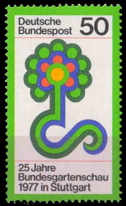 GERMANY 1977, Flower, Federal Horticultural Show, 1 Value, MNH, S.G. 1817