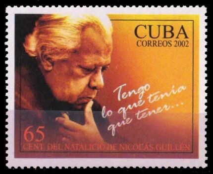 CUBA 2002-Nicolas Guillen (Poet), 1 Value, MNH, S.G. 4582