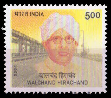 INDIA 2004-Walchand Hirachand-Industrialist-1 Value, MNH< S.G. 2240