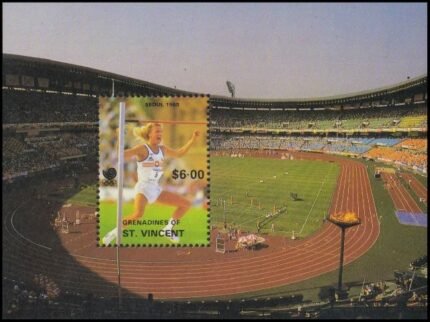 GRENADINES OF ST. VINCENT 1988, Seoul Olympic, Miniature Sheet, Face $ 6-