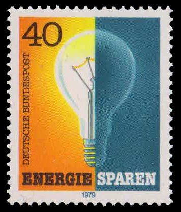 GERMANY 1979-Save Energy, Light bulb, 1 Value, MNH, S.G. 1911