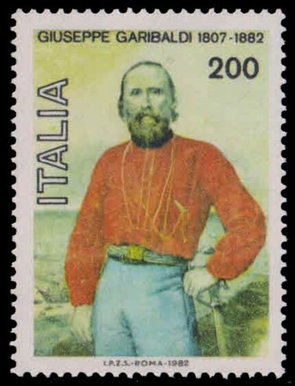 ITALY 1982-Giuseppe Garibaldi, Death Cent. 1 Value, MNH, S.G. 1760