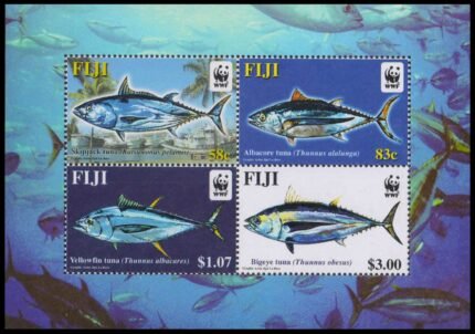 FIIJI 2004 - Endangered Species-Tuna Fish, Miniature Sheet of 4, MNH, S.G. MS 1217