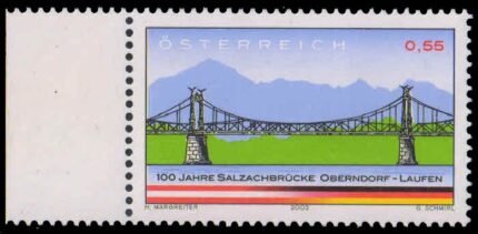 AUSTRIA 2003-Cent. of Oberndorf-Laufen Bridge-1 Value, MNH, S.G. 2677