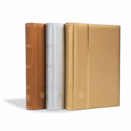 thumbnail image 2 of Lighthouse 32-Page Black Stamp Stockbook With Slipcase – Premium Leather Album For Collectors (9x12) 2 of 3