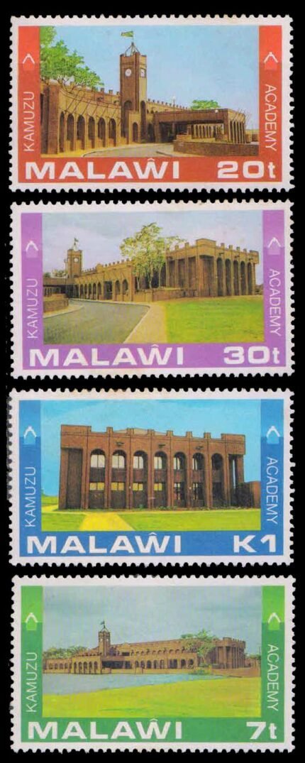 MALAWI 1982-Kamuzu Academy-Various Views, Set of 4, MNH