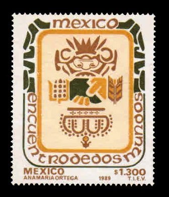 MEXICO 1989 - Old & New World Symbols. 1 Value, MNH S.G. 1941.