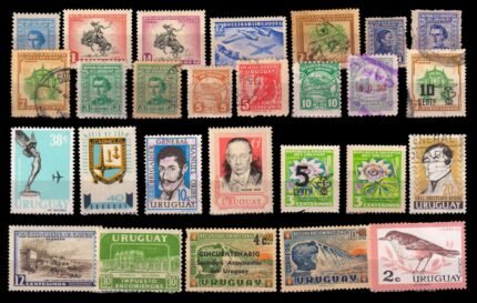 URUGUAY - 27 Different, Mostly Old, Small & Large Stamps