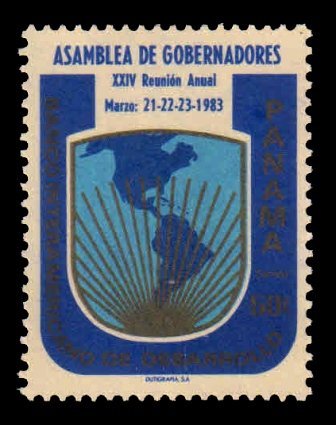 PANAMA 1983 - 24th Assembly of International American Development Banle Governors, Map of America, 1 Value, MNH Stamp. S.G. 1324
