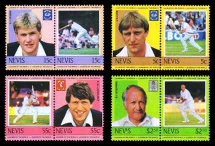 NEVIS 1984 - Cricketers, 2nd Series, Set of 8, MNH, S.G. 237-244