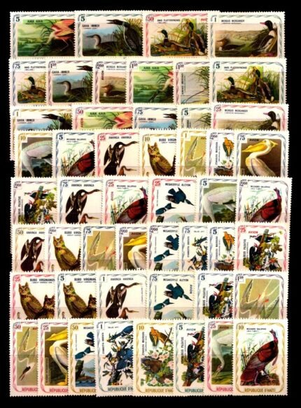 HAITI STATE - 54 Different, Birds, Mint Stamps