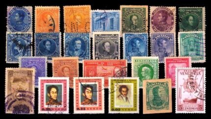 VENEZUELA - 25 Different Old Postage Stamps, Used and Mint, Large and Small Stamps