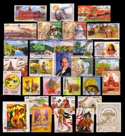 INDIA YEAR PACK 2002 - 31 Different Used Stamps (Total Issued 54 Stamps)