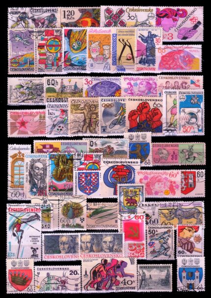 CZECHOSLOVAKIA 50 Different-Large Stamps