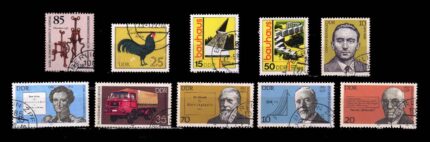 GERMANY EAST - 10 Different Large Stamps
