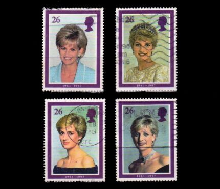 GREAT BRITAIN 1998 - Lady Diana, Princess of Wales, Set of 4, Used, S.G. 2021-2025