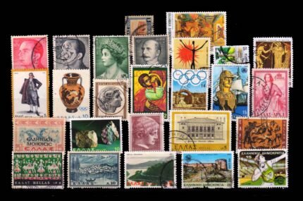 GREECE - 25 Different Mostly Large and Old Stamps