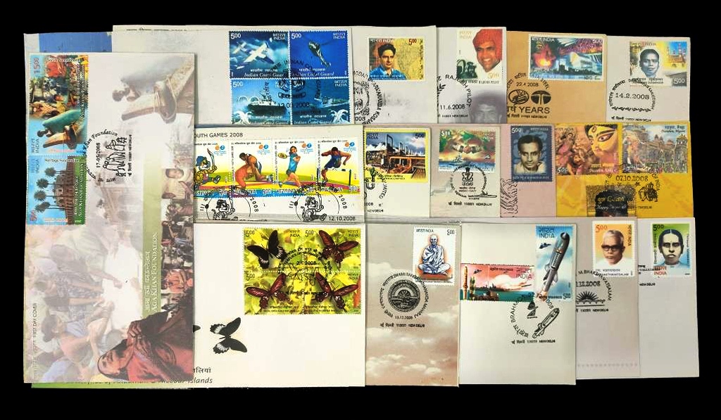 INDIA FIRST DAY COVERS 2008 - 16 Different FDCs, As Per Scan